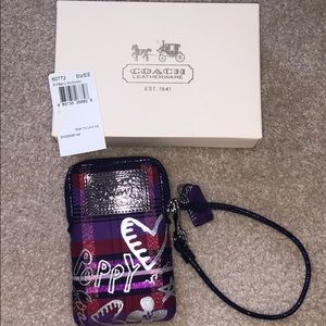 Coach Phone Wristlet